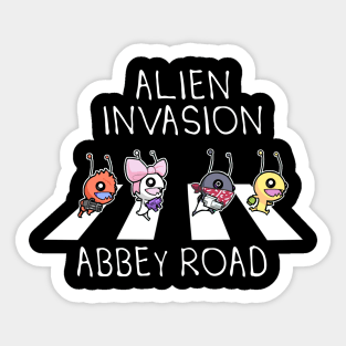 Alien Invasion Sticker